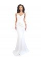 Cheap Fishtail Shape Spaghetti Straps Open Back Formal Crepe Bridesmaid Dress / Prom Dress with Ruffles Sydney