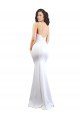 Cheap Fishtail Shape Spaghetti Straps Open Back Formal Crepe Bridesmaid Dress / Prom Dress with Ruffles Sydney