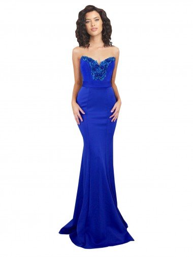 Cheap Sweetheart Flower Neckline High Neck Formal Crepe Bridesmaid Dress / Prom Dress Sydney