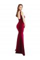 Cheap Square Neckline and Backline Fitted Formal Crepe Bridesmaid Dress / Prom Dress Sydney
