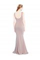Cheap Sleeveless Scoop Neck Fully Lined Formal Crepe Bridesmaid Dress / Prom Dress Sydney