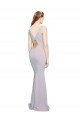 Cheap Cut-Out Back V-Neckline Mermaid Formal Crepe Bridesmaid Dress / Prom Dress Keyhole Back Sydney