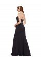Cheap Strapless Bodycon Long Formal Crepe Bridesmaid Dress / Prom Dress with High Slit Sydney