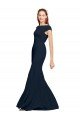 Cheap Fit and Flare Long Formal Crepe Bridesmaid Dress / Prom Dress with Tie Open Back Sydney