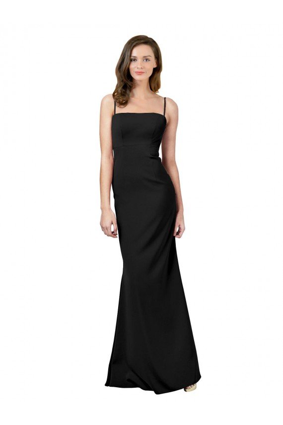 Cheap Fit and Flare Slim Formal Crepe Bridesmaid Dress / Prom Dress with Cutout Back Sydney