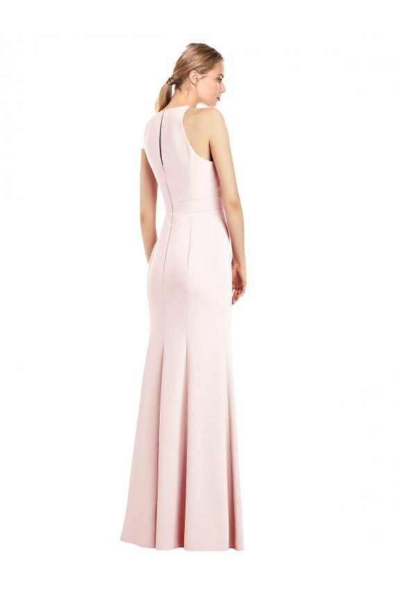 Cheap V-Neck Keyhole Back Crepe Trumpet Bridesmaid Dress / Prom Dress Sydney