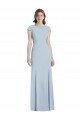 Cheap Bateau Neck Cap Sleeves Open Back Trumpet Bridesmaid Dress / Prom Dress Sydney