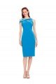 Cheap Sleeveless Formal Crepe Cocktail Dress / Homecoming Dress with Keyhole Off The Shoulder Detailing Sydney