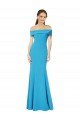 Cheap Off the Shoulder Formal Crepe Bridesmaid Dress / Prom Dress with Fitted Silhouette Sydney