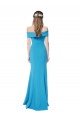 Cheap Off the Shoulder Formal Crepe Bridesmaid Dress / Prom Dress with Fitted Silhouette Sydney