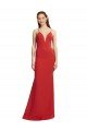 Cheap Mermaid Plunging V-Neck Formal Crepe Bridesmaid Dress / Prom Dress with Wide Open Back Sydney
