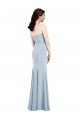Cheap Strapless Notch Crepe Bridesmaid Dress / Prom Dress with Front Slit Sydney