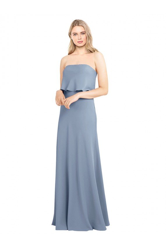 Cheap High Neck Sheath Sleeveless Stretch Formal Crepe Bridesmaid Dress / Prom Dress Sydney