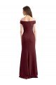 Cheap Off the Shoulder Fit and Flare Stretch Crepe Bridesmaid Dress / Prom Dress Sydney