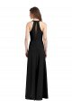 Cheap Sleek Halter V-Neck Long A-Line Stretch Formal Crepe Bridesmaid Dress / Prom Dress with Front Slit Sydney