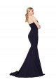 Cheap Sweetheart High Neck Sweep Train Sleeveless Formal Crepe Bridesmaid Dress / Prom Dress Sydney