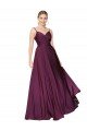 Cheap High Neck Spaghetti Straps Long V-Back Formal Crepe Bridesmaid Dress / Prom Dress Sydney