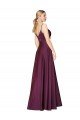 Cheap High Neck Spaghetti Straps Long V-Back Formal Crepe Bridesmaid Dress / Prom Dress Sydney