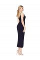 Cheap High Neck Spaghetti Straps Formal Crepe Short Cocktail Wrap Bridesmaid Dress / Prom Dress Sydney