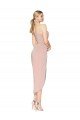 Cheap Knee Length One Shoulder Formal Crepe Short Wrap Bridesmaid Dress / Prom Dress Sydney