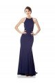 Cheap High Neck Fishtail Formal Crepe Bridesmaid Dress / Prom Dress with Open Back Detail Sydney