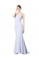 Cheap Sweetheart High Neck Sleeveless Formal Crepe Bridesmaid Dress / Prom Dress Sydney