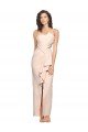 Cheap Long Full Length Ruffles Strapless Low Back Crepe Bridesmaid Dress / Prom Dress with Straps Sydney