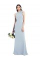 Cheap Halter Bow Neck Open Back Soft Full Length Trumpet Bridesmaid Dress / Prom Dress Sydney