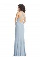 Cheap High Neck Halter Formal Crepe Bridesmaid Dress / Prom Dress with Twist Criss Cross Back Sydney