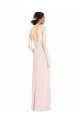 Cheap Square Neck Low Back A-Line Bridesmaid Dress / Prom Dress with Front Slit and Pockets Sydney