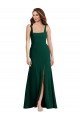 Cheap Square Neck Trumpet Maxi Bridesmaid Dress / Prom Dress with Front Slit Sydney