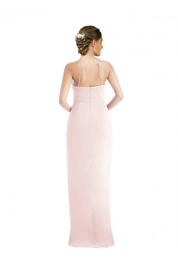 Cheap Halter Draped Tulip Skirt Maxi Bridesmaid Dress / Prom Dress Sydney