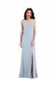 Cheap Criss Cross Cutout Back Maxi Bridesmaid Dress / Prom Dress with Front Slit Sydney