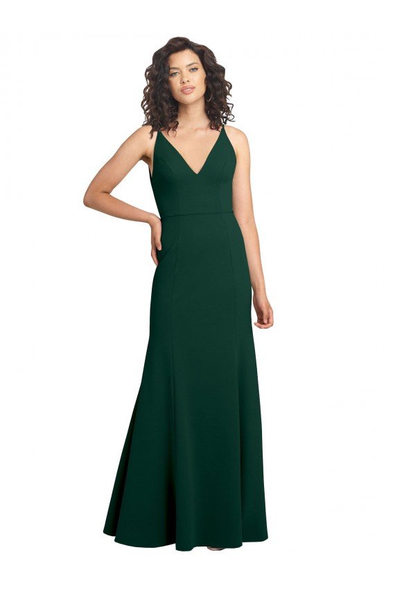 Cheap Form Fitting Stretch Formal Crepe A-Line Bridesmaid Dress / Prom Dress Sydney