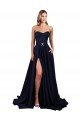 Cheap Sweetheart Neckline Low Back Long Formal Crepe Bridesmaid Dress / Prom Dress with High Leg Spit Sydney