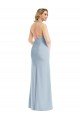 Cheap Plunge Neck Halter Backless Trumpet Bridesmaid Dress / Prom Dress with Front Slit Sydney