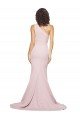 Cheap Long Sweep Train One Shoulder Crepe Bridesmaid Dress / Prom Dress with Side Leg Split Sydney