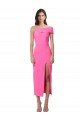 Cheap One Shoulder Neckline Short Midi Length Formal Crepe Bridesmaid Dress / Cocktail Prom Dress Sydney