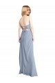 Cheap Straight Neckline Crepe Slip Bridesmaid Dress / Prom Dress with Strappy Back Sydney