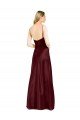 Cheap Sleek Spaghetti Straps V-Neck Formal Stretch Satin Bridesmaid Dress / Prom Dress with Center Front Slit Sydney