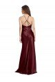 Cheap High Neck Halter Long Sleeveless Formal Stretch Satin Bridesmaid Dress / Prom Dress with Strappy Back Sydney