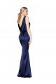 Cheap Sheath High Neck Formal Stretch Satin Bridesmaid Dress / Prom Dress Low Back Sydney