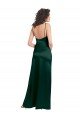 Cheap Long Slim Scoop Neck Formal Stretch Satin Bridesmaid Dress / Prom Dress with Open Back Sydney