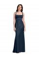 Cheap Square Neck A-Line Long Formal Stretch Satin Bridesmaid Dress / Prom Dress with Wide Straps Sydney