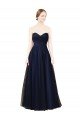 Cheap Draped Bodice Sweeheart Long Tulle Bridesmaid Dress Sydney