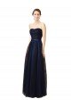 Cheap Elegant Lace and Tulle Long Strapless Bridesmaid Dress Sydney
