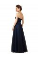 Cheap Elegant Lace and Tulle Long Strapless Bridesmaid Dress Sydney
