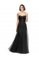 Cheap Long Tulle Bridesmaid Dress with Sweetheart Neckline and Belt Sydney