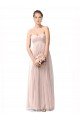 Cheap Long Sweetheart Tulle Bridesmaid Dress with Shirred Criss Cross Bodice Sydney