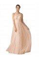 Cheap Illusion One Shoulder Tulle Bridesmaid Dress with Shirred Bodice Sydney